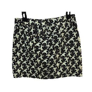 Ann Taylor Loft Petite 8P Floral Skirt Stretch Cotton Pockets 16" NWOT